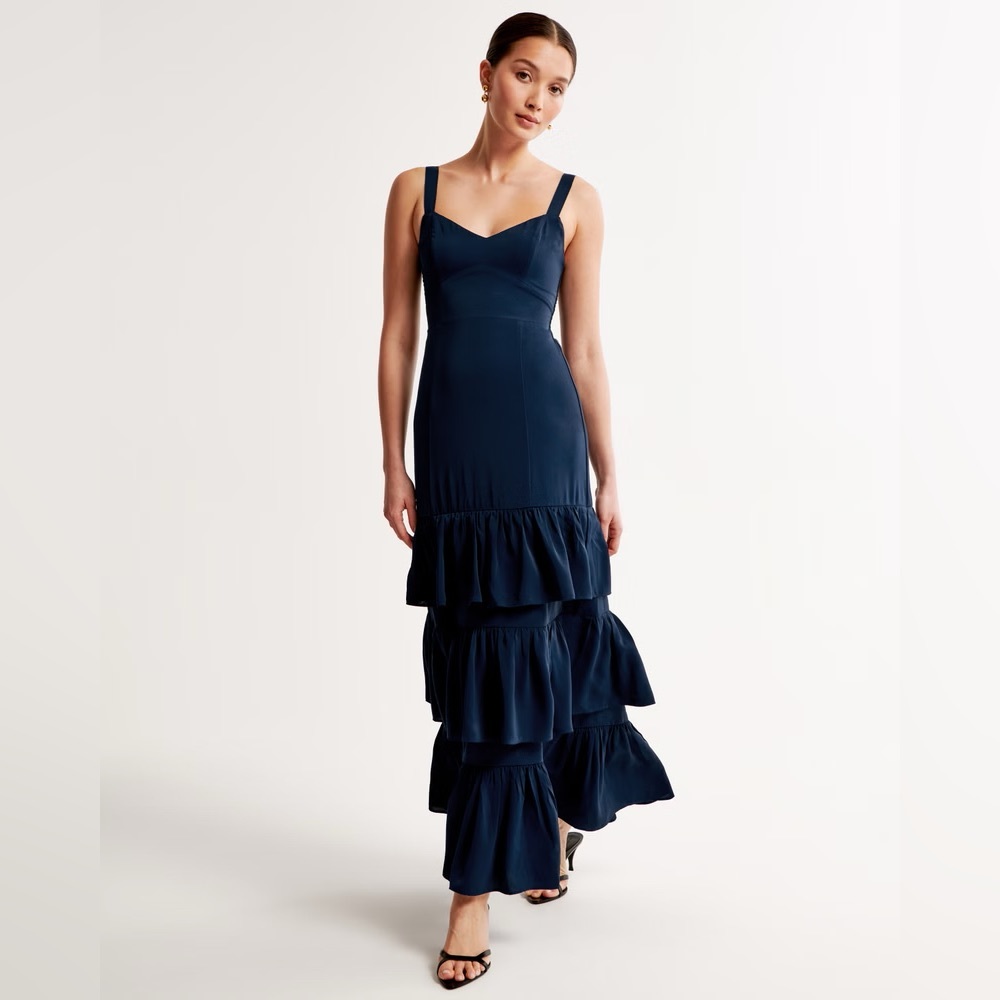 Abercrombie Navy Blue Maxi Dress